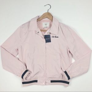 Forever 21 Women’s Blush Pink Bomber Jacket NWT